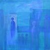Blues Abstract Figures Worship Painting Provision Acrylic Painting Abstraction Interior Design Ideas Design Inspiration